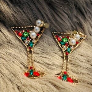 Martini Holiday earrings